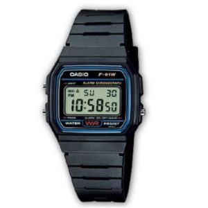 Reloj digital Casio Collection para hombre F-91W-1YER/ 38 mm/ negro