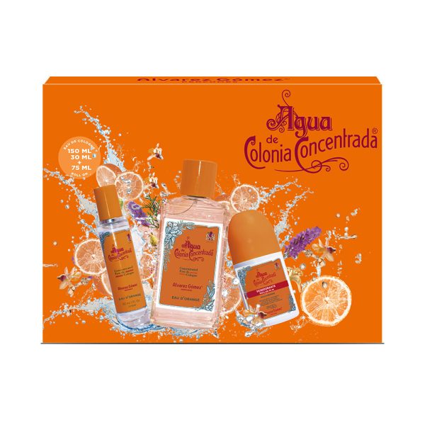 AGUA DE COLONIA CONCENTRADA DE NARANJA LOTE 3 pz