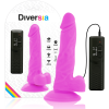 DIVERSIA - VIBRADOR FLEXIBLE 18 CM - MORADO - Imagen 2