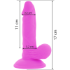 DIVERSIA - VIBRADOR FLEXIBLE 17 CM - MORADO - Imagen 3