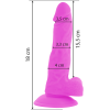 DIVERSIA - VIBRADOR FLEXIBLE 18 CM - MORADO - Imagen 3