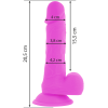 DIVERSIA - VIBRADOR FLEXIBLE 20,5 CM - MORADO - Imagen 3
