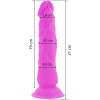 DIVERSIA - VIBRADOR FLEXIBLE 21 CM - MORADO - Imagen 3