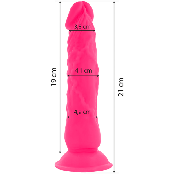DIVERSIA - VIBRADOR FLEXIBLE 21 CM - ROSA - Imagen 3