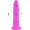 DIVERSIA - VIBRADOR FLEXIBLE VIBRADOR 23 CM - MORADO - Imagen 3