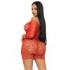 LEG AVENUE VESTIDO DE RED CON CORAZONES - - Imagen 2