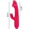INTENSE - VIBRADOR MULTIFUNCIÓN RECARGABLE DUAL ARRIBA Y ABAJO CON LENGUA ROJA - Imagen 4