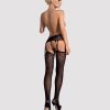 OBSESSIVE S206 MEDIAS CON LIGUERO NEGRO S/M/L - Imagen 2
