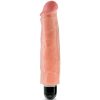 KING COCK 17.8 CM VIBRANTE RÍGIDO - CARNE