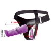 ARNÉS ANAL Y VAGINAL FEMENINO LILA PUNTO G 17CM