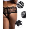 PANTALÓN DE ENCAJE FLORAL CON ESPALDA ABIERTA - Imagen 3