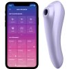 SATISFYER DUAL PLEASURE AIRE PULSO MALVA