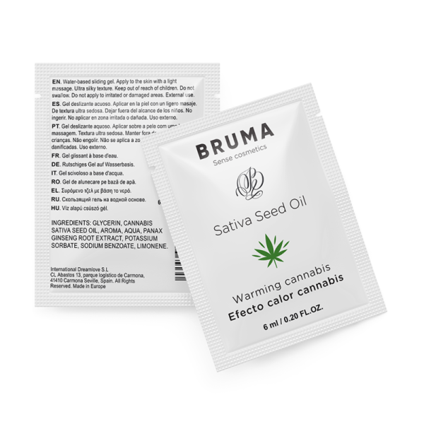 BRUMA - SATIVA SEED OIL SLIDING GEL AQUECEDOR SABOR CANNABIS 6 ML - Image 2