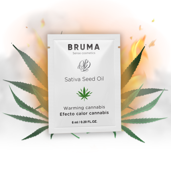 BRUMA - SATIVA SEED OIL SLIDING GEL AQUECEDOR SABOR CANNABIS 6 ML
