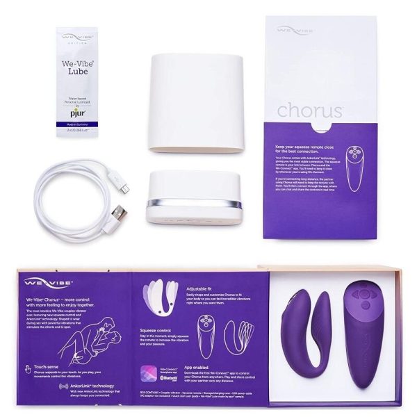 VIBRADOR WE VIBE CHORUS CASAIS COM SQUEEZE CONTROL - ROXO - Image 2
