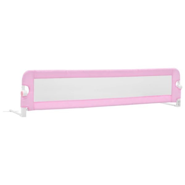 Barra de segurança p/ cama infantil 180x42cm poliéster rosa - Image 2