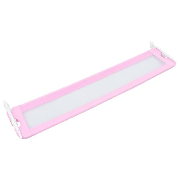 Barra de segurança p/ cama infantil 180x42cm poliéster rosa - Image 4