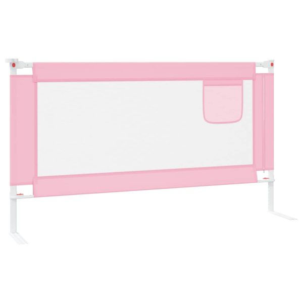 Barra de segurança p/ cama infantil tecido 150x25 cm rosa - Image 4