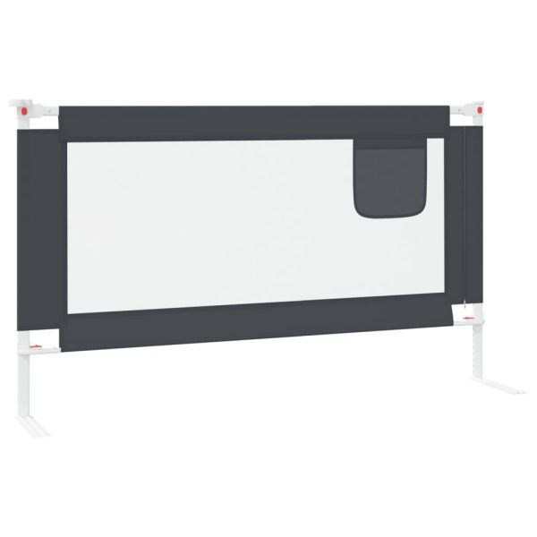 Barra segurança p/ cama infantil tecido 140x25 cm cinza-escuro - Image 3