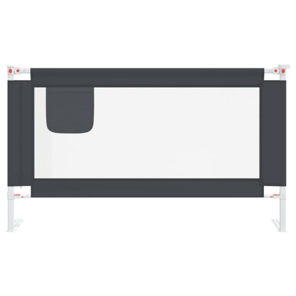 Barra segurança p/ cama infantil tecido 140x25 cm cinza-escuro - Image 4