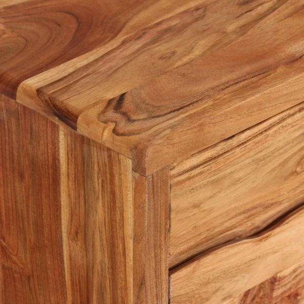 Móvel de TV madeira maciça c/ portas esculpidas 117x30x40 cm - Image 5