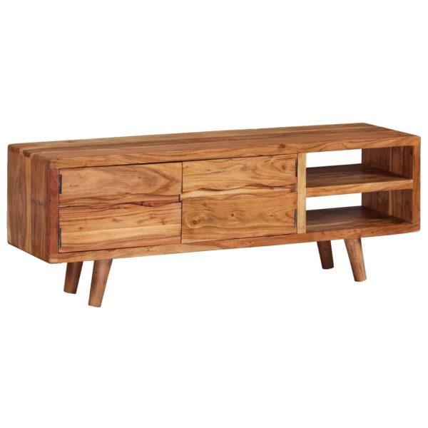 Móvel de TV madeira maciça c/ portas esculpidas 117x30x40 cm - Image 10