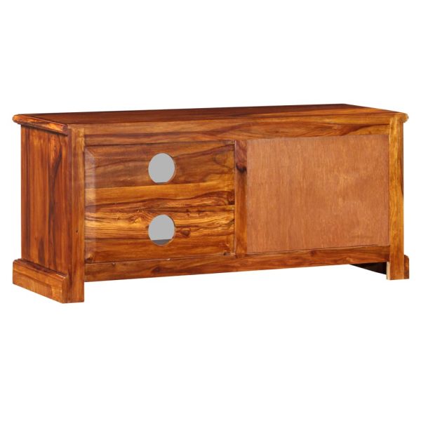 Móvel de TV madeira sheesham maciça 90x30x40 cm - Image 4