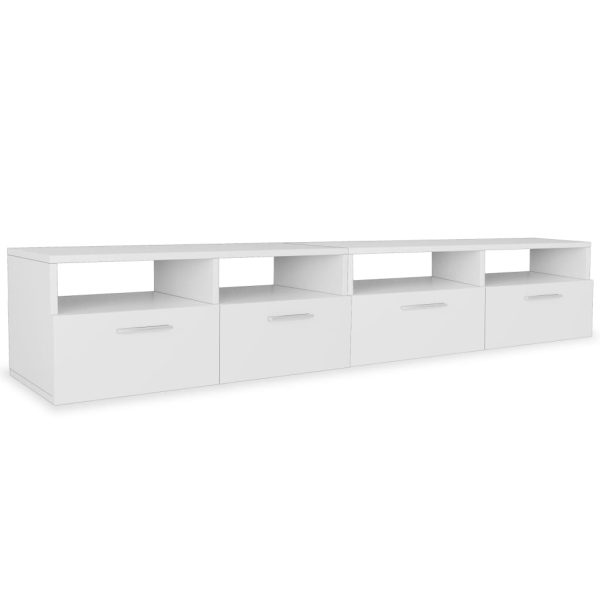 Móveis de TV 2 pcs aglomerado 95x35x36 cm branco - Image 2