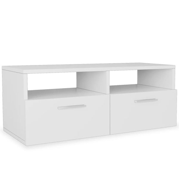 Móveis de TV 2 pcs aglomerado 95x35x36 cm branco - Image 3