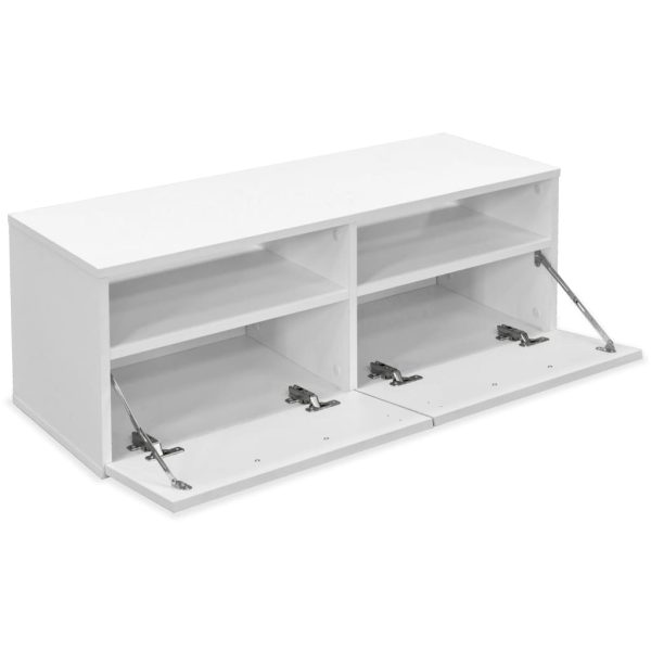 Móveis de TV 2 pcs aglomerado 95x35x36 cm branco - Image 4