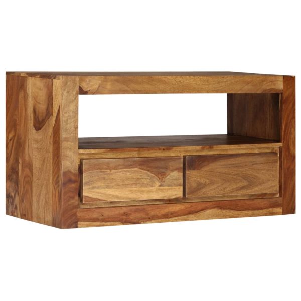 Móvel de TV madeira sheesham maciça 80x30x40 cm - Image 3