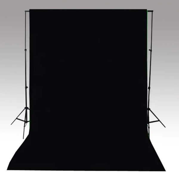 Fundo fotográfico em algodão preto 500x300 cm - Image 4
