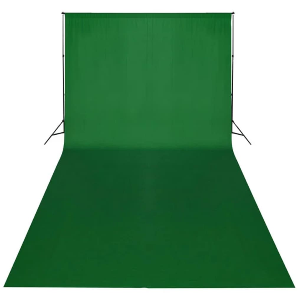 Fundo fotográfico em algodão verde 600x300 cm chroma key - Image 2