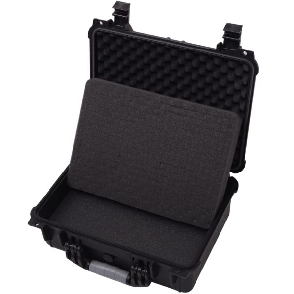 Caixa de equipamento protetora 40,6x33x17,4 cm preto - Image 4