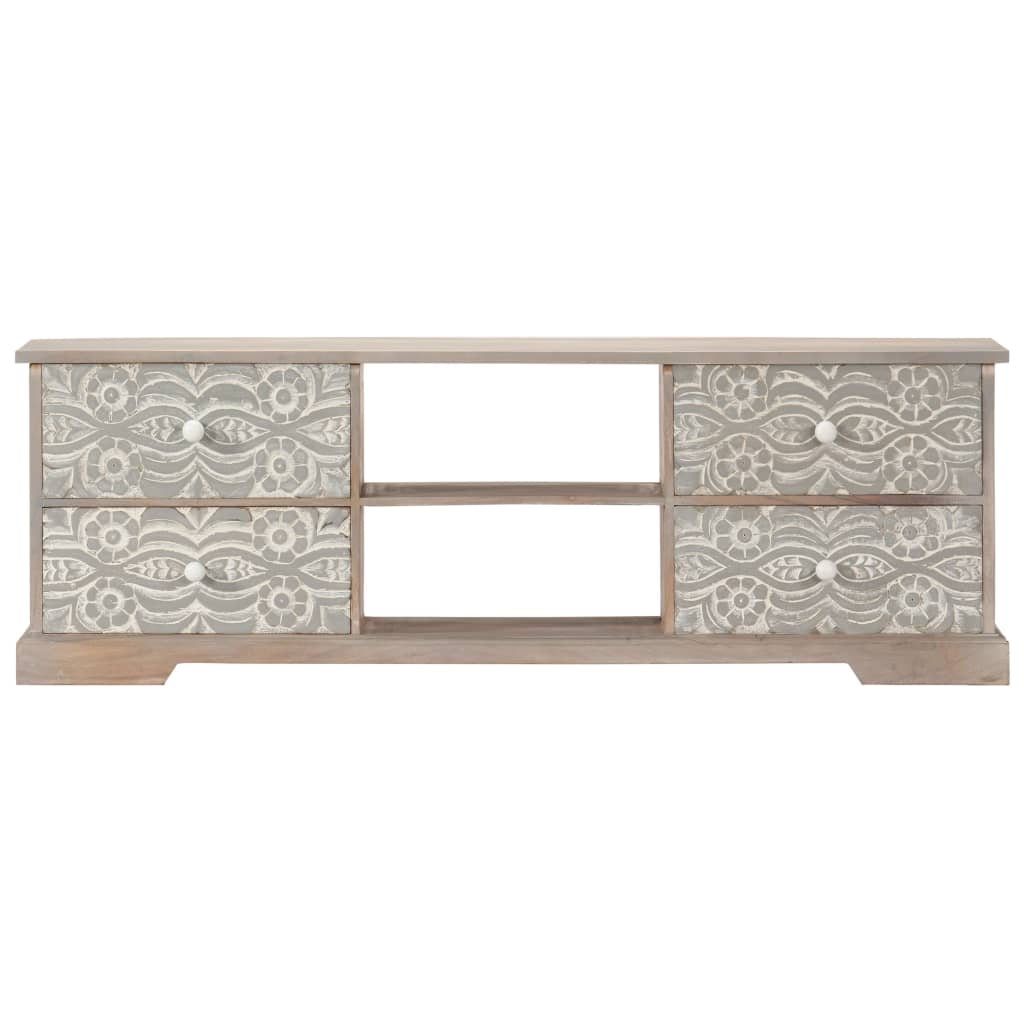 Móvel de TV 120x30x40 cm madeira de acácia maciça - Image 2