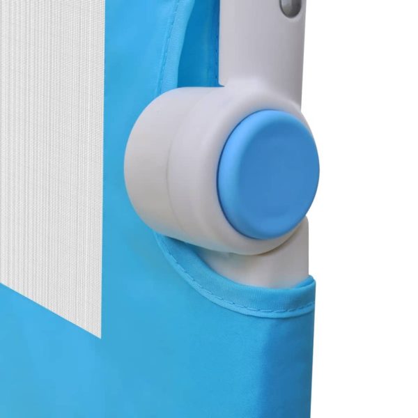 Barra de segurança para cama de criança 2 pcs 150x42 cm azul - Image 6