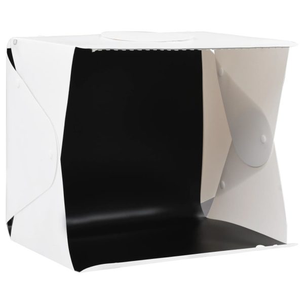 Caixa luz LED dobrável estúdio foto. 40x34x37cm plástico branco - Image 3