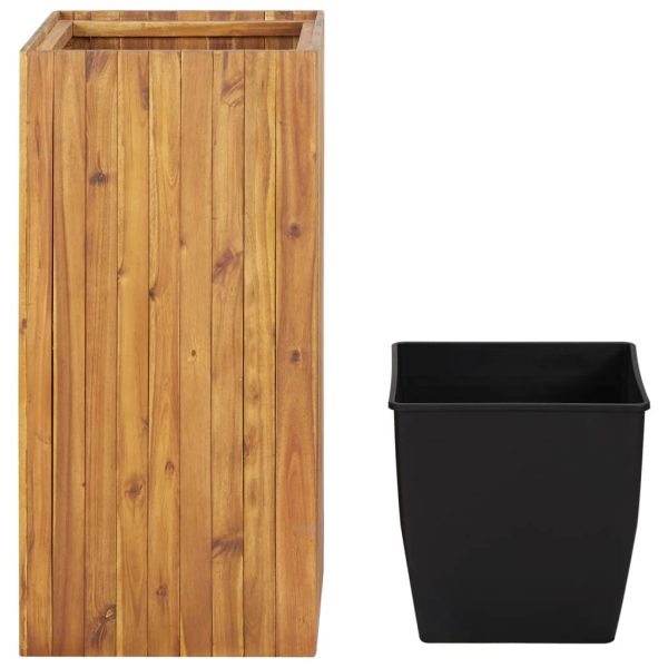 Vaso/floreira de jardim 43,5x43,5x90 cm acácia maciça - Image 2
