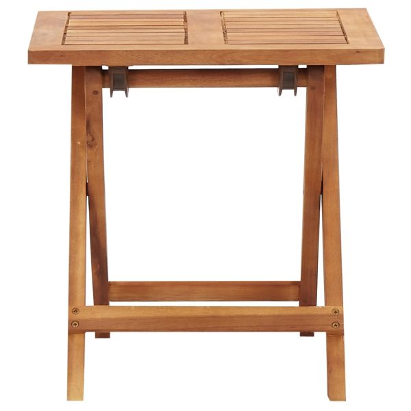 Espreguiçadeira com mesa vime PE e madeira acácia maciça - Image 8