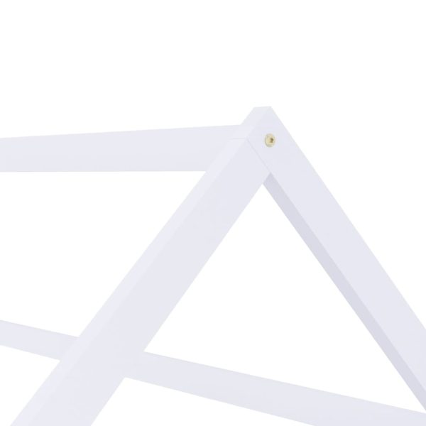 Estrutura de cama para crianças 80x160 cm pinho maciço branco - Image 6
