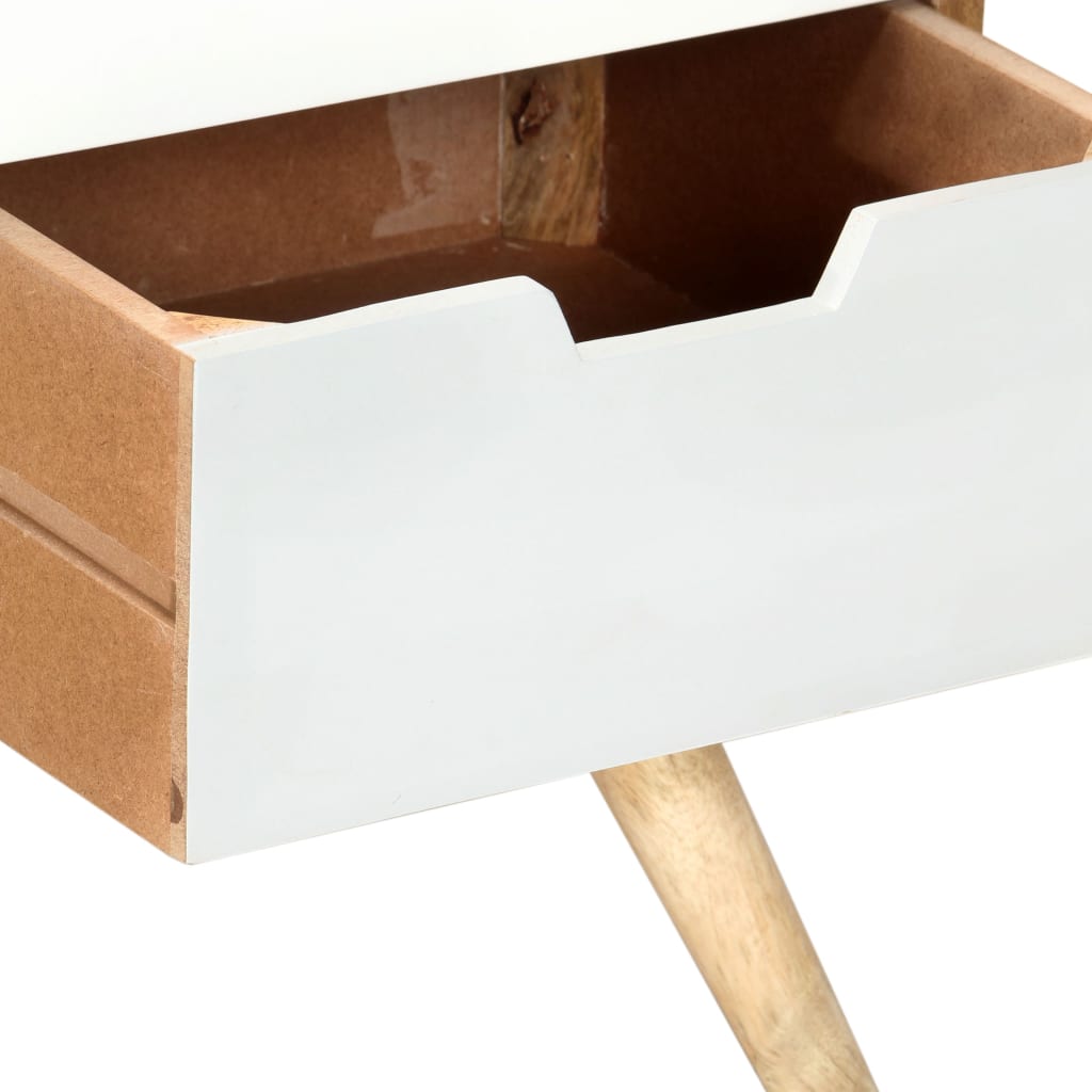 Móvel de TV 110x35x48 cm madeira de mangueira maciça - Image 5