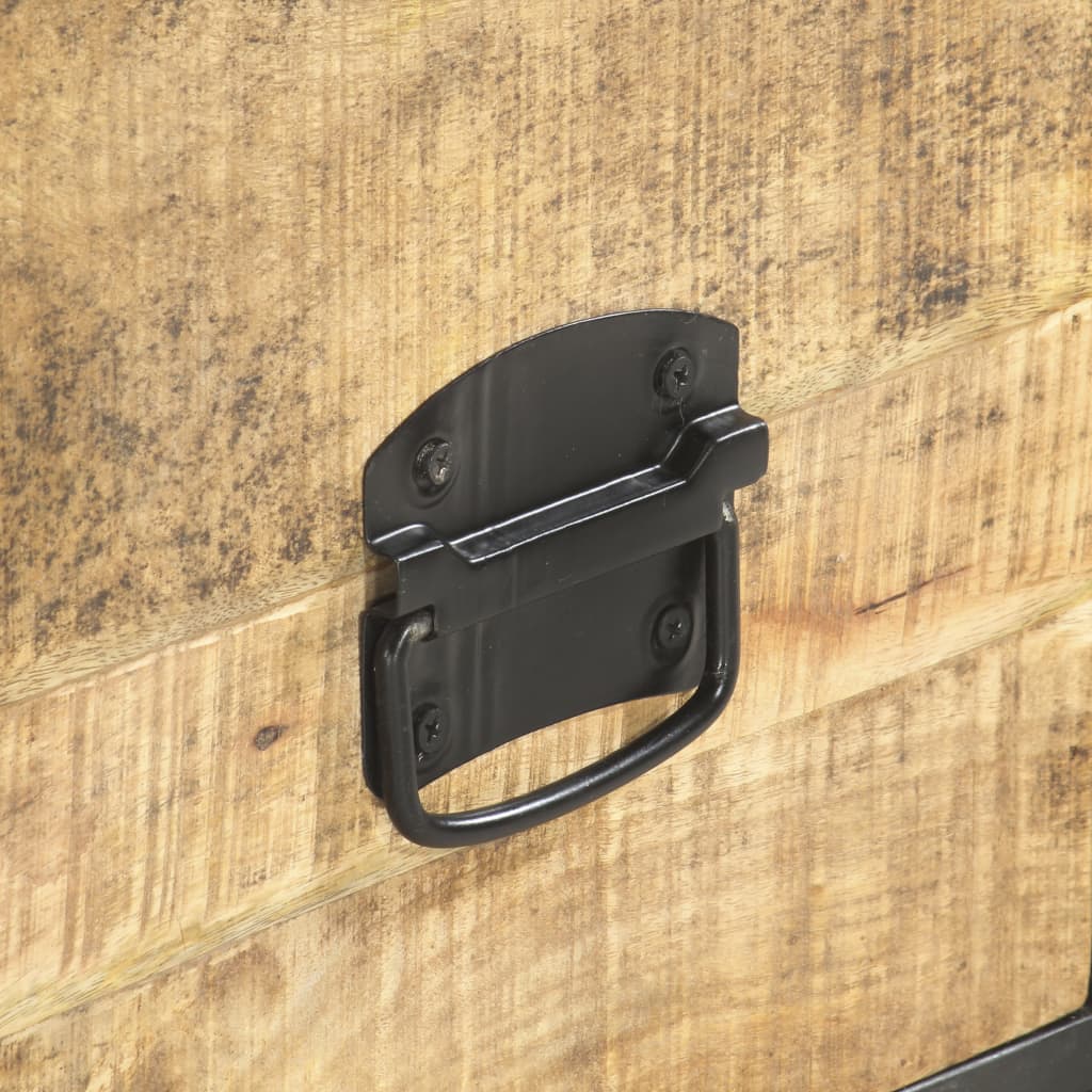 Móvel de TV 130x30x39 cm madeira de mangueira maciça - Image 5