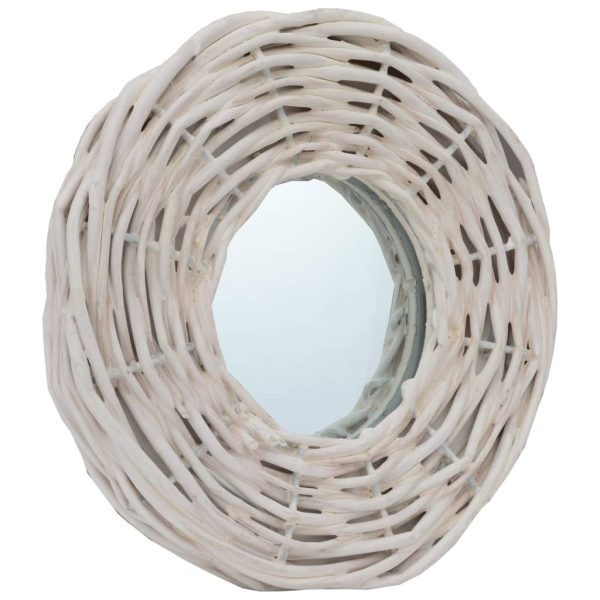 Espelhos 3 pcs 15 cm vime branco - Image 3