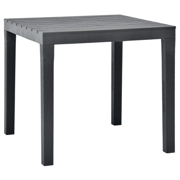 Mesa de jardim com 2 bancos plástico antracite - Image 3