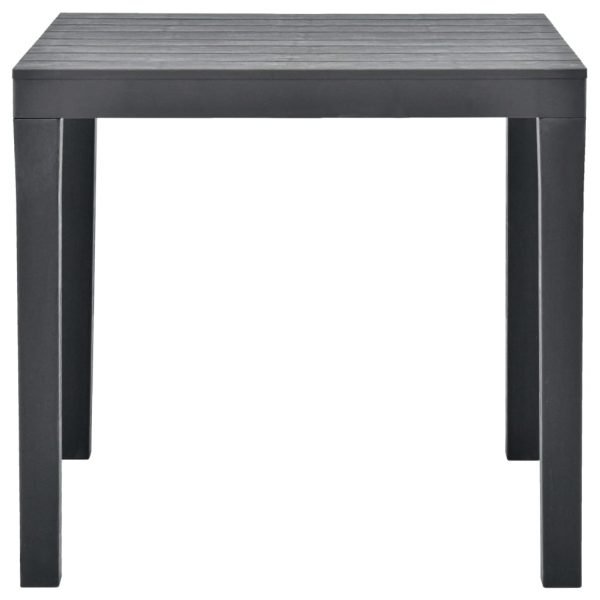 Mesa de jardim com 2 bancos plástico antracite - Image 4