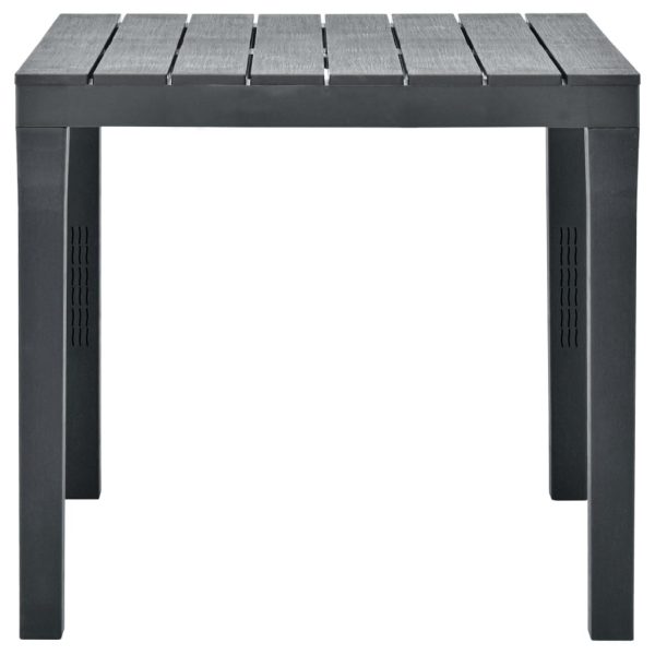 Mesa de jardim com 2 bancos plástico antracite - Image 5