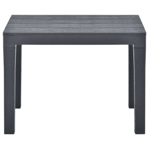 Mesa de jardim com 2 bancos plástico antracite - Image 7