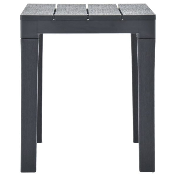 Mesa de jardim com 2 bancos plástico antracite - Image 8