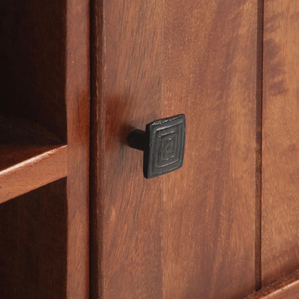 Móvel de TV 120x30x41 cm madeira de acácia maciça castanho mel - Image 6