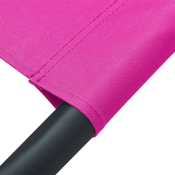 Espreguiçadeira de exterior em tecido cor-de-rosa - Image 6